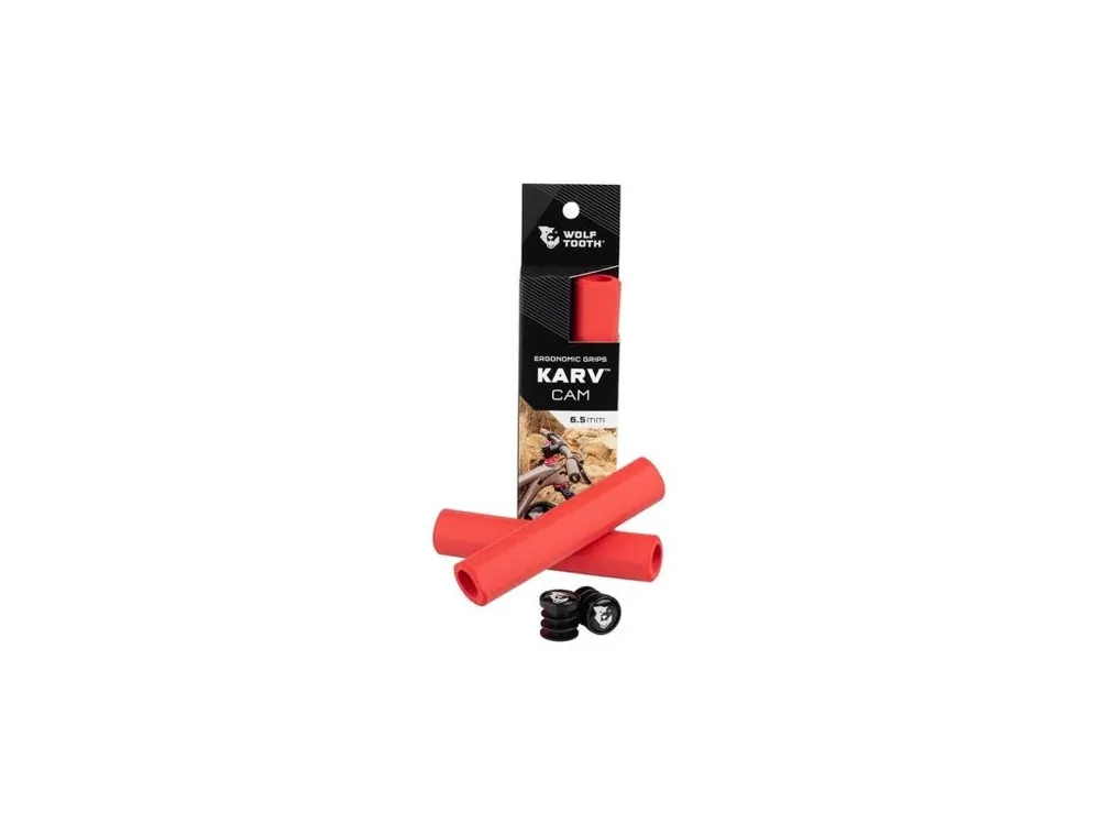 Nejprodávanější WOLF TOOTH gripy KARV Cam 6.5mm červená