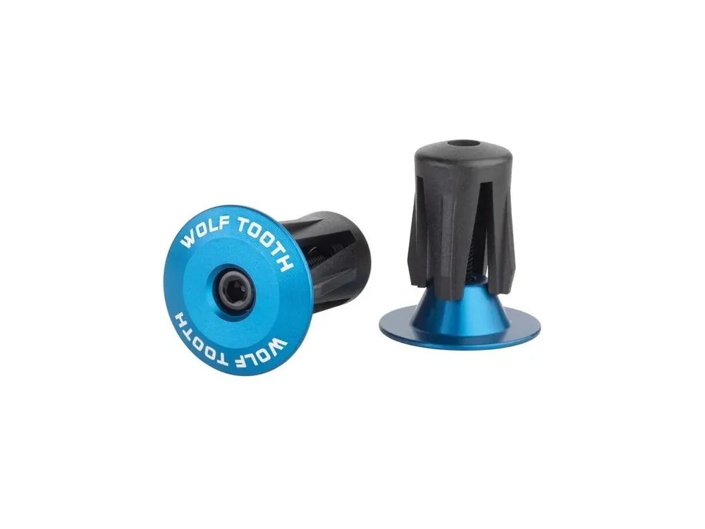 WOLF TOOTH koncovky BARPLUG aluminium/modrá Nejlepší Volba