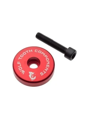 Expresní Doručení WOLF TOOTH krytka ULTRALIGHT STEM CAP červená + 5mm spacer