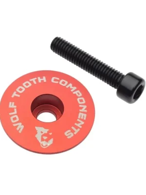 WOLF TOOTH krytka ULTRALIGHT STEM CAP Flat červená Nízká Cena