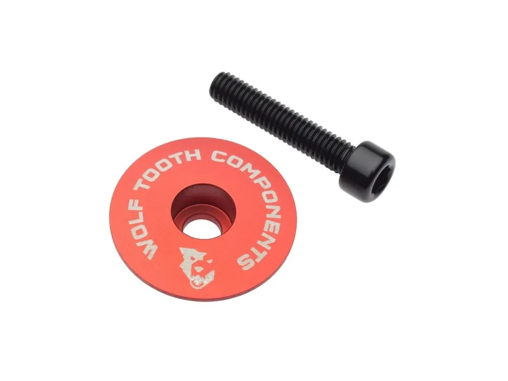 WOLF TOOTH krytka ULTRALIGHT STEM CAP Flat červená Nízká Cena