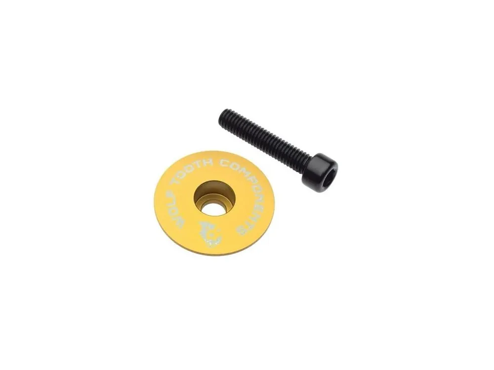 Akční Nabídka WOLF TOOTH krytka ULTRALIGHT STEM CAP Flat zlatá