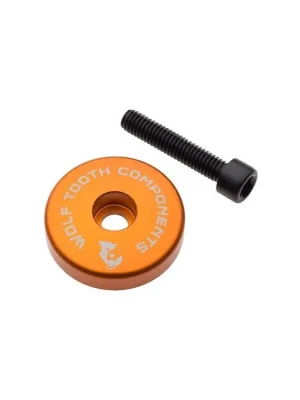 Novinka WOLF TOOTH krytka ULTRALIGHT STEM CAP oranžová + 5mm spacer