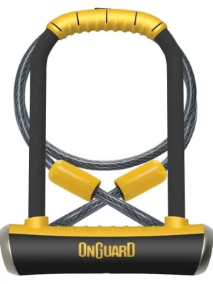 zámek ONGUARD podkova 115x230x14mm+lano 1200x10mm Časově Omezené