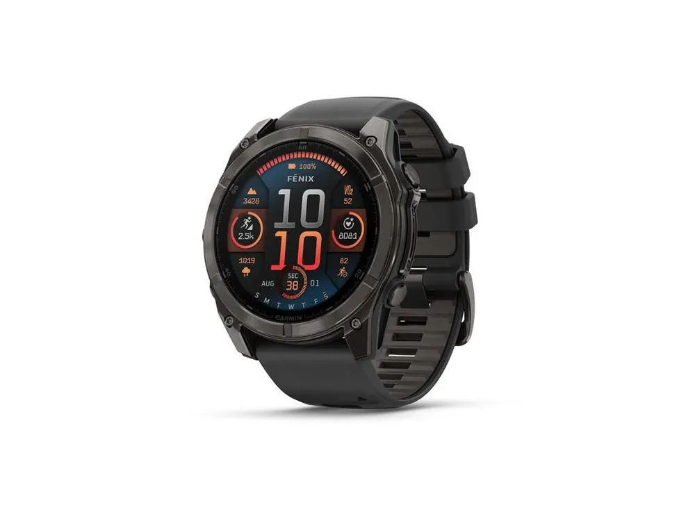 Nejlepší Cena Garmin fenix 8 – 51 mm, AMOLED, Sapphire, Carbon grey DLC s Black/Grey silikonovým řemínkem. + Nylonový řemínek k výběru ZDARMA + mapy TOPO Czech