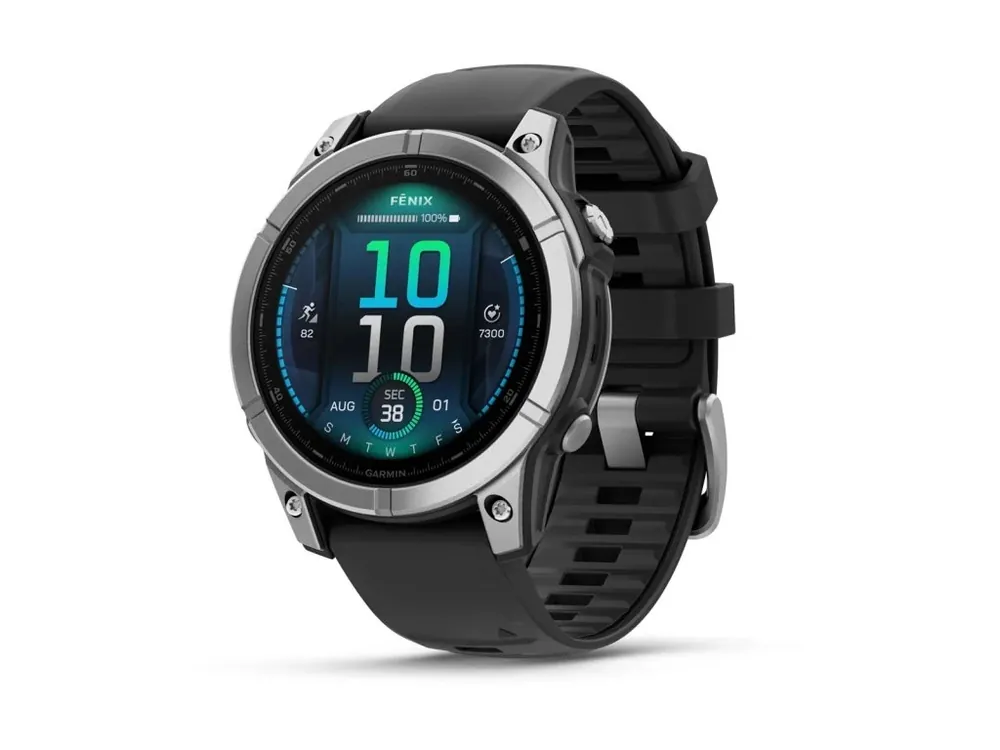 Garmin fenix E – 47 mm, AMOLED, Nerezová ocel a Černý silikonový řemínek Top Prodej