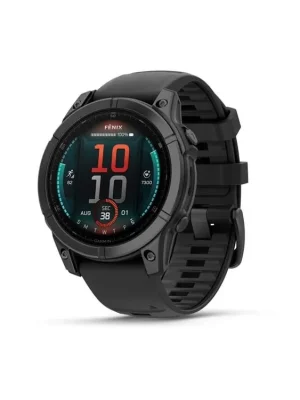 Garmin fenix E – 47 mm, AMOLED, Slate grey steel / Černý silikonový řemínek Cenový Hit