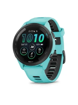 Garmin Forerunner 265, luneta Black, pouzdro Aqua, řemínek silicone Aqua/Black Koupit Online