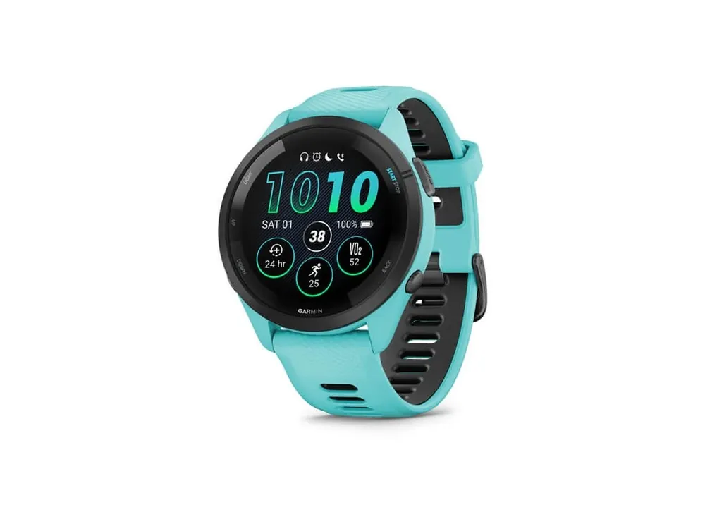 Garmin Forerunner 265, luneta Black, pouzdro Aqua, řemínek silicone Aqua/Black Koupit Online