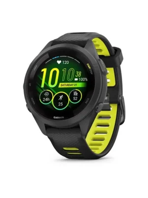 Garmin Forerunner 265S, luneta Black, pouzdro Black, řemínek silicone Black/Yellow Dokud Zásoby Vydrží