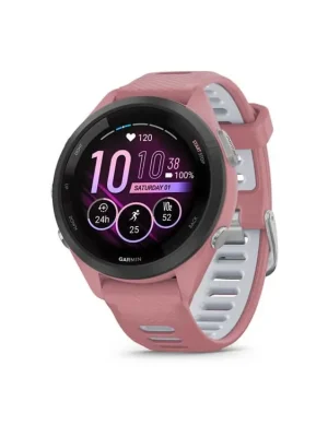 Akce Garmin Forerunner 265S, luneta Black, pouzdro Pink, řemínek silicone Pink/Grey