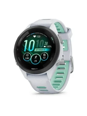 Garmin Forerunner 265S, luneta Black, pouzdro Whitestone, řemínek silicone White/Neo Top Prodej
