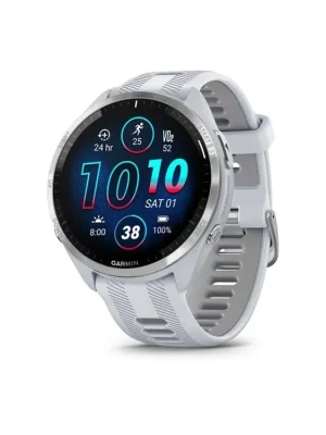 Pouze Dnes Garmin Forerunner 965, titanová luneta, pouzdro White, řemínek silicone White/Grey