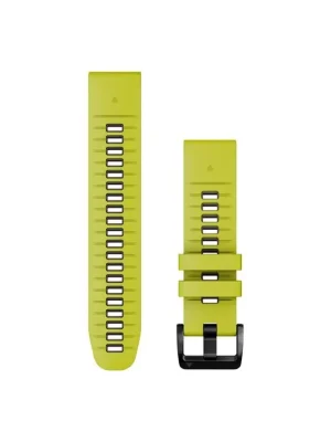 Garmin Hodinkové řemínky Quickfit 22 mm, Electric Lime / Graphite Silicone Jen Po Omezenou Doba