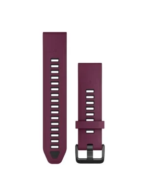 Cenově Výhodný Garmin QuickFit 20 Watch Bands, Merlot/Graphite Silicone