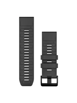 Časově Omezené Garmin QuickFit 26 Watch Bands, Graphite Silicone
