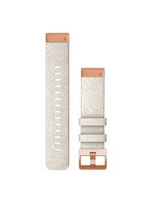 Cenově Výhodný Garmin Řemínky Garmin QuickFit 20, Krémový nylonový, přezka rose gold