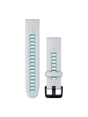 Zlevněný Garmin Řemínky Garmin QuickFit 20, Whitestone/Aqua silikon