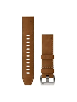 Finální Výprodej Garmin Řemínky Garmin QuickFit 22, Leather/FKM hybrid strap, brown/black