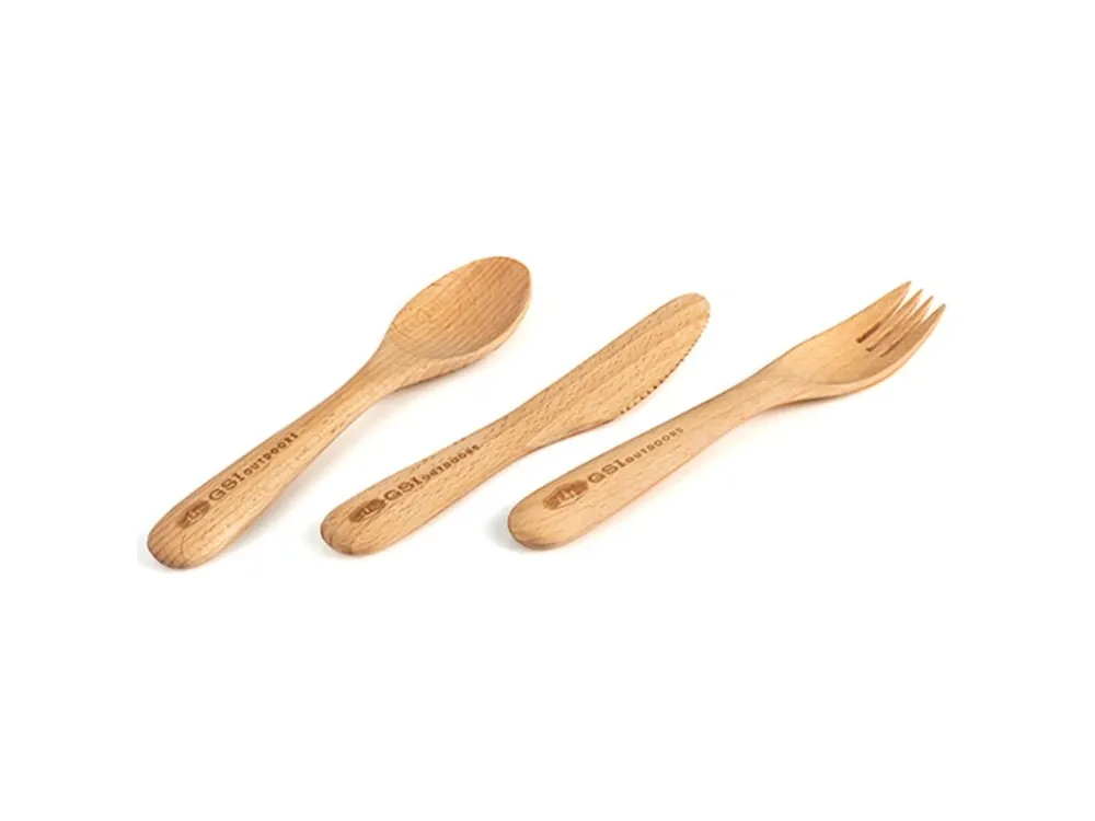 GSI Outdoors Rakau Cutlery Set Levný