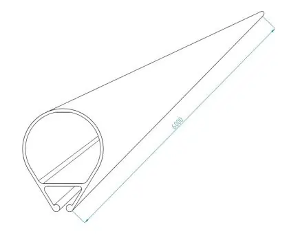 Stěžňový profil 73x57 mm, délka 6 m Must-Have