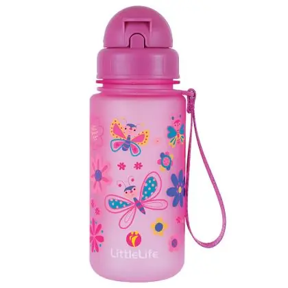 LittleLife water bottle 400 ml butterflies Vysoce Kvalitní