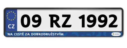 Rámeček RZ SKAUT modrý 1ks Nová Kolekce