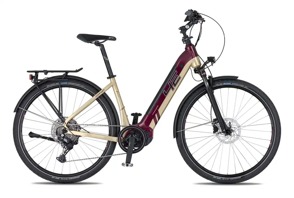 4EVER Elektrokolo Comfort Sport 720Wh, Dark Wine 2026 Poslední Šance