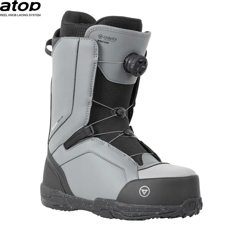 Vysoce Kvalitní Gravity boty na snowboard Recon Atop charcoal 25/26