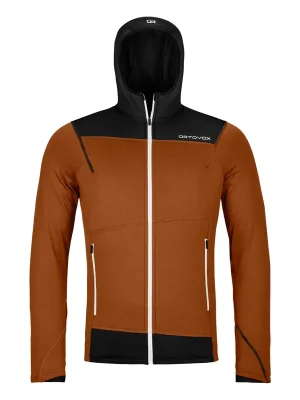 Akce Ortovox mikina Fleece Light Hoody Men, bristle brown