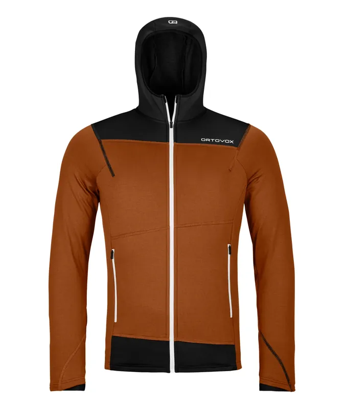 Akce Ortovox mikina Fleece Light Hoody Men, bristle brown