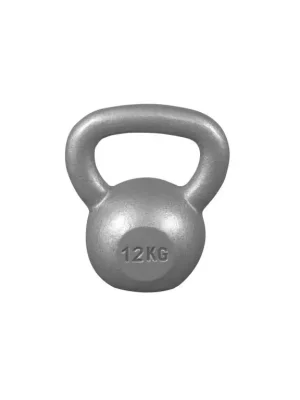 Gorilla Sports Kettlebell činka, litinová, šedá, 12 kg Rychlé Dodání