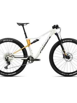 Cenově Výhodný Orbea celoodpružené kolo Oiz M30, Ivory White/Bumblebee Yellow 2026