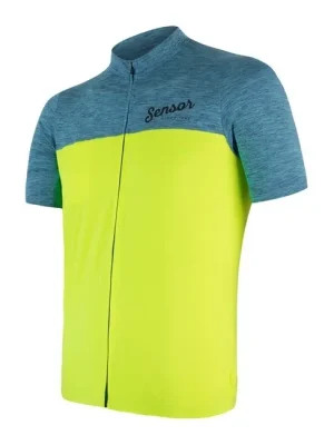 Top Prodej Sensor dres motion kr. rukáv celozip, modrá/žlutá