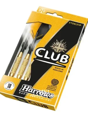 Harrows šipky club brass 14g Akce