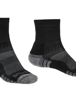 Cenově Výhodný Bridgedale ponožky Hike LW MP 3/4 Crew black/silver/822