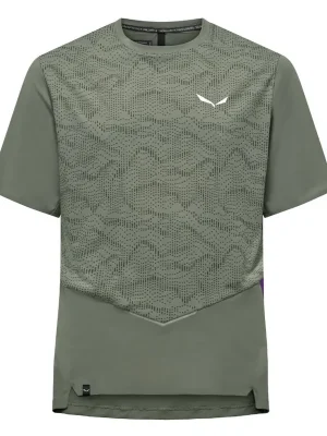 Salewa tričko PEDROC TECH DRY T-SHIRT M, faded green Sezónní Sleva