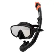 Časově Omezené Junior set na potápění AQUAWAVE Hydra Mirror Set - black/mirror