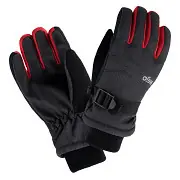 Akce Dětské rukavice BEJO Osian JRB - dark grey melange/black/chinese red - vel. S/M
