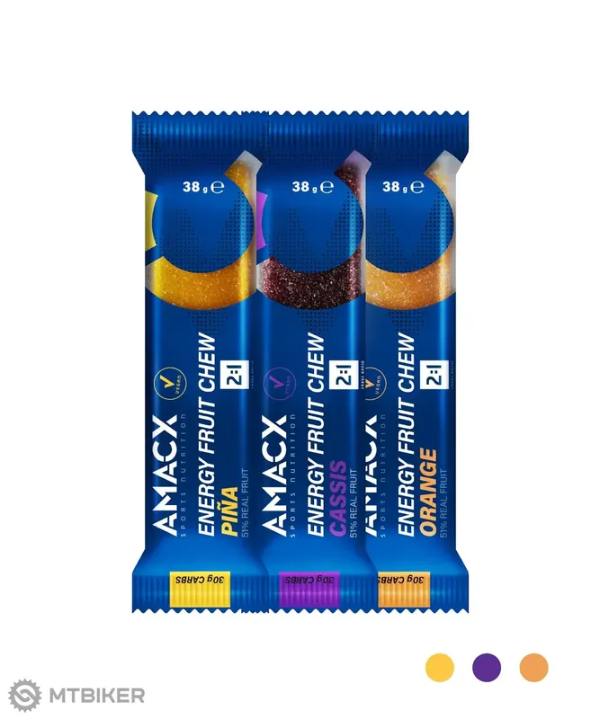 Amacx Energy Fruit Chew energetická tyčinka, 38 g Rychlé Dodání