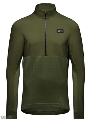 Nízká Cena GOREWEAR TrailKPR Hybrid 1/2 Zip mikina, utility green