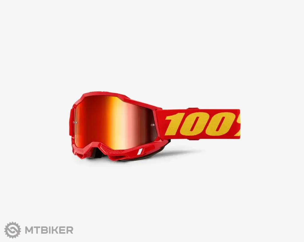 Dokud Zásoby Vydrží 100% ACCURI 2 JUNIOR dětské brýle, red/mirror red lens