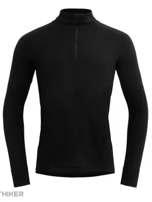 Devold Duo Active Merino 205 Zip Neck tričko, černá Značkový