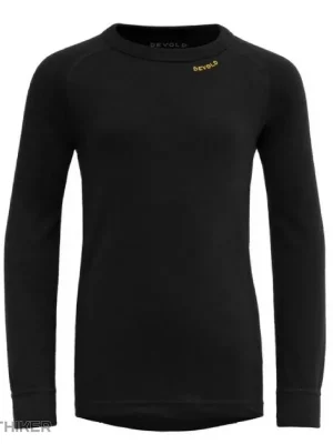 Ihned K Objednání Devold DUO ACTIVE MERINO dětské tričko, černá