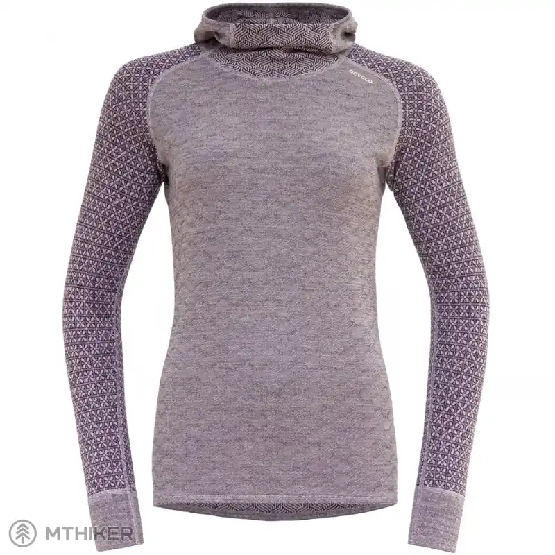 Devold Kvitegga Merino 230 Hoodie dámské tričko, orchid Nízká Cena