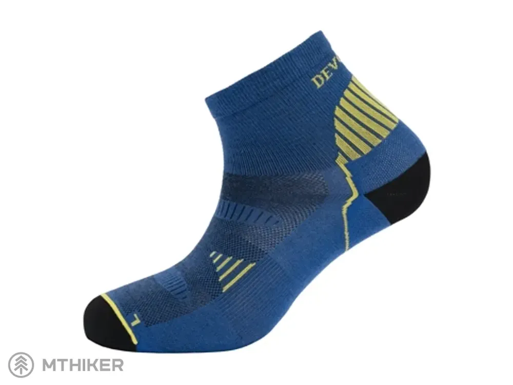 Devold Running Merino Ankle ponožky, modrá Poslední Šance