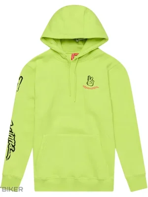 Aktuální Troy Lee Designs Peace Out mikina, glo yellow