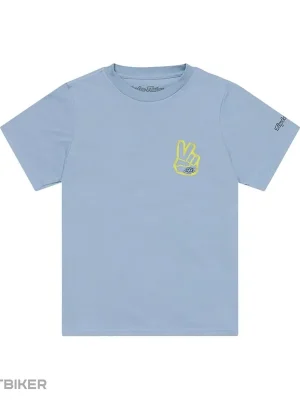 Sleva Troy Lee Designs Peace Out dětské triko, smoke blue