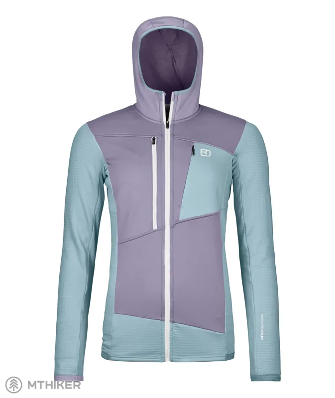 Jen Po Omezenou Doba ORTOVOX Fleece Grid dámská mikina s kapucí, glacier grey