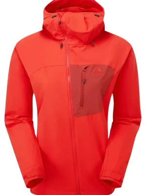 Mountain Equipment Squall Hooded dámská bunda, chili red/merlot Značkový